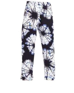 BCBGMAXAZRIA Easy Silk Trouser Trousers - Blue