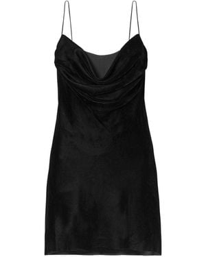 Dion Lee Velvet Architrave Corset Mini Dress - Black