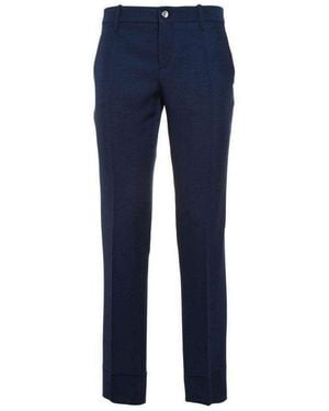 Gucci Silk Blend Trousers Trousers - Blue
