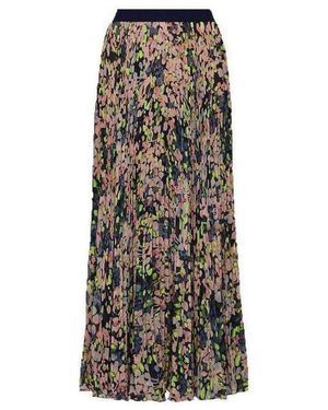BCBGMAXAZRIA Pleated Floral Maxi Skirt - Multicolour
