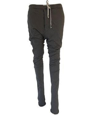 Rick Owens Cotton Jersey Lounge Trousers - Grey