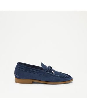 Russell & Bromley Morthen Whipstitch Detail Loafer - Blue