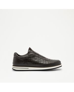Russell & Bromley San Giusto Oxford Laceless Trainer - Black