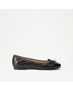 Russell & Bromley Charming Quilted Ballet Flat - Black