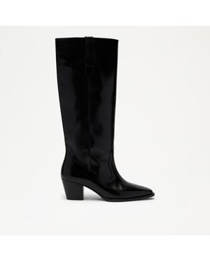 Russell & Bromley Calle High Western Knee-high Boot - Black