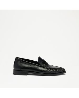 Russell & Bromley Maltby Ruched Loafer - Black