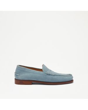 Russell & Bromley Dartmouth Moccasin Saddle Loafer - Blue