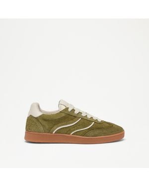 Russell & Bromley Flete Textured Heritage Trainer - Green