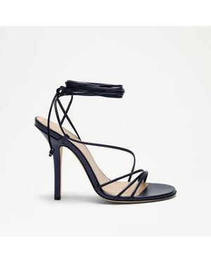 Russell & Bromley Risley Strappy Strappy Ankle Tie Heeled Sandal - Black