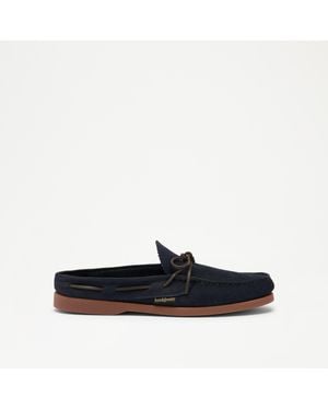 Russell & Bromley Regis Loafer Mule - Blue