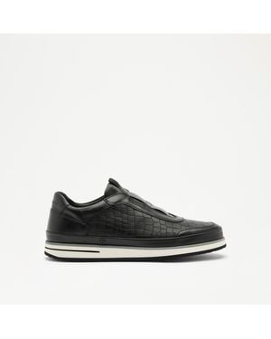 Russell & Bromley San Giusto Oxford Laceless Trainer - Black