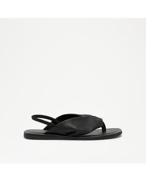 Russell & Bromley Butterwick Slingback Thong Sandal - Black