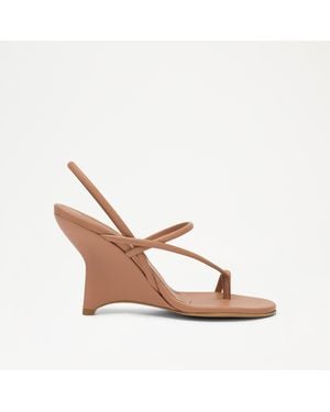 Russell & Bromley Patton Strappy Wedge Sandal - Brown