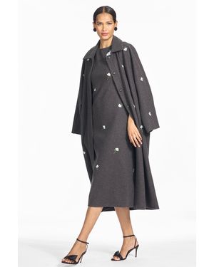 Sachin & Babi Embroidered Alessandra Coat - Black