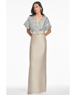 Sachin & Babi Marlene Gown - White