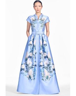 Sachin & Babi Embellished Marta Gown - Blue
