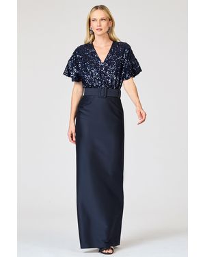 Sachin & Babi Marlene Gown - Blue