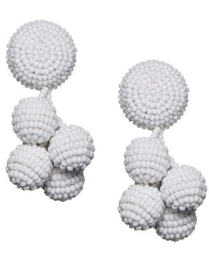 Sachin & Babi Mini Coconuts Earrings - White
