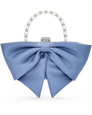 Sachin & Babi Bubbly Sky Mikado Evening Clutch Bag - Blue