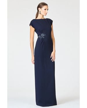 Sachin & Babi Embellished Kelly Gown - Blue