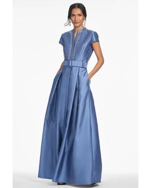 Sachin & Babi Embellished Marta Gown - Blue