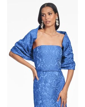 Sachin & Babi The Hug Royal Jacquard Shawl - Blue