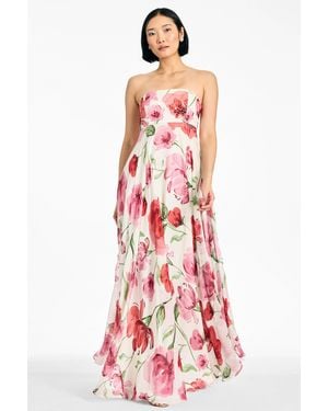Sachin & Babi Embellished Ames Gown - Red