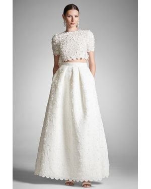 Sachin & Babi Pyaar Embroidered Skirt - White
