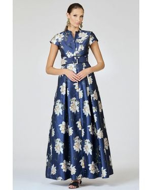 Sachin & Babi Embellished Marta Gown - Blue