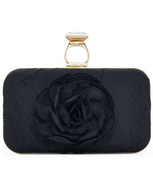 Sachin & Babi On The Rocks With Rose Clutch - Black