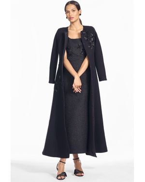 Sachin & Babi Martia Wool A-Line Coat - Blue
