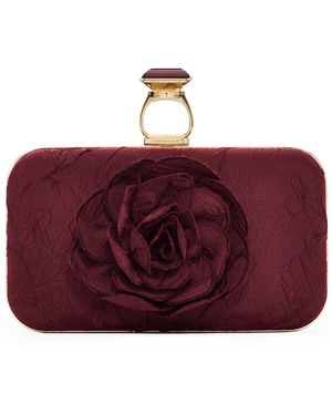 Sachin & Babi On The Rocks With Rose Clutch - Purple