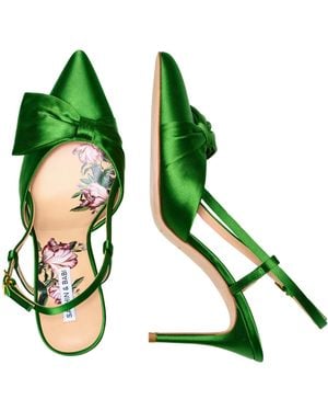 Sachin & Babi Lenox Duchess Satin 3 Inch Slingback Heel - Green