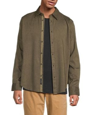Rag & Bone Tomlin Stretch-Cotton Shirt - Green