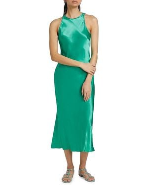 Rails Solene Satin Bias-Cut Midi-Dress - Green