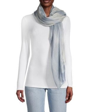 Saks Fifth Avenue Collection Woven Hand-dyed Scarf - White