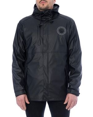 Toboggan Canada Logo Hooded Raincoat - Blue