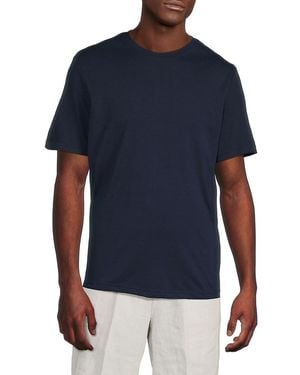 Saks Fifth Avenue Triblend Short Sleeve Crewneck T-Shirt - Blue