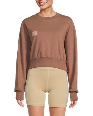 Noize Drop Shoulder Sweatshirt - Brown