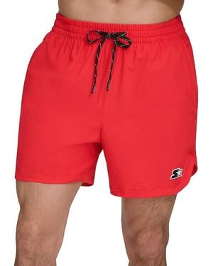 Starter Solid Drawstring Shorts - Red