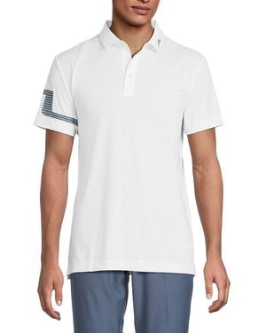 J.Lindeberg J. Lindeberg Heath Strike Logo Polo Shirt - White