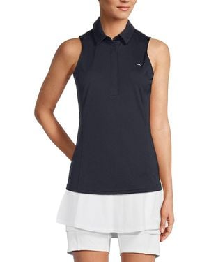 J.Lindeberg J. Lindeberg Dena Sleeveless Polo - Blue