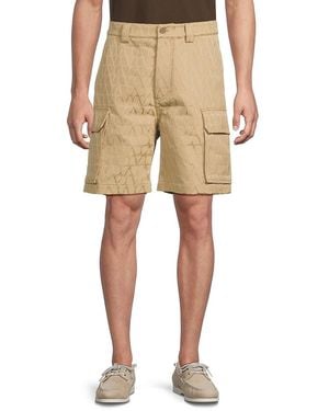 Valentino Garavani Cotton-Blend Cargo Shorts - Natural