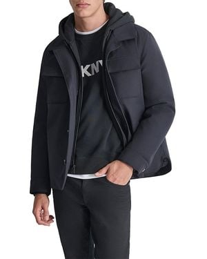 DKNY Puffer Shirt Jacket - Black