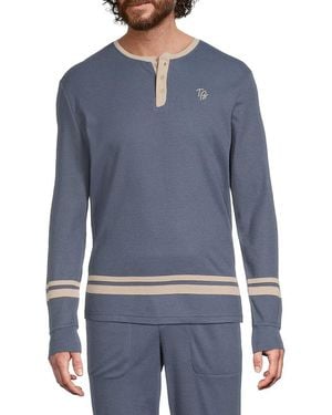Ted Baker Micro Waffle Pullover - Blue