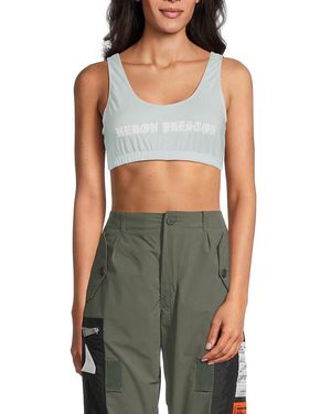 Heron Preston Logo Bralette Top - Blue