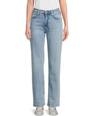 Rag & Bone Harlow Mid-Rise Straight Jeans - Blue