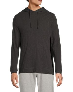 Onia Cotton Hooded Pullover - Black