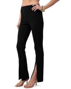 Trina Turk Carine 2 Split-Hem Boot-Cut Trousers - Black