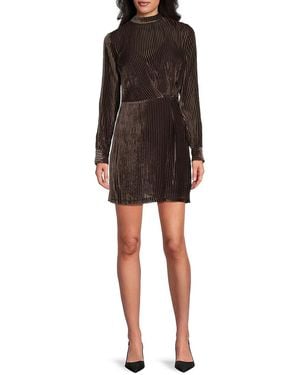 Rag & Bone Lyla Burnout Minidress - Black